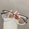 Anti-blue light glasses women's Korean-style gradient texture frame glasses men's finished products can be equipped with myopia glasses retro plain glasses frame