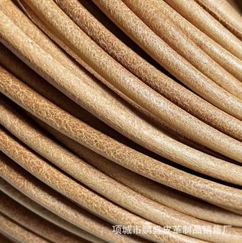 Cowhide Rope Round Cowhide Rope DIY Woven Jewelry Accessories Leather Rope First Layer Retro Cowhide Rope Manufacturer