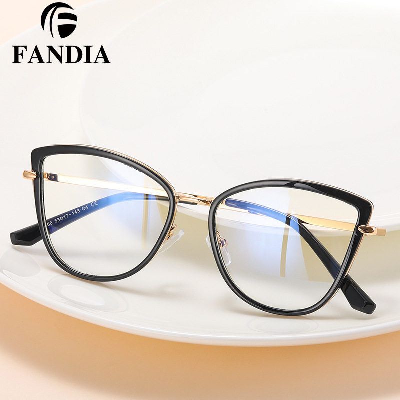 95968 European and American fashion Anti-blue light glasses comfortable myopia glasses frame female Korean fashion can be equipped with computer eye protection