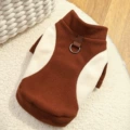 505 mocha brown and off-white