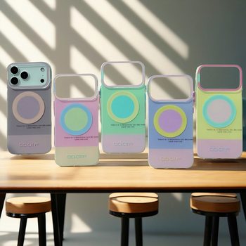 Casual, Fresh, Contrasting Color Magnetic Suction Suitable for Iphone17Promax Mobile Phone Case 15 Apple 16 Couple 14 New Style