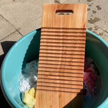 Aijia Wood Industry's New Washboard Washboard Household Thickeneded Solid Wood Size Mini Creative Home Rules Kneeling Board