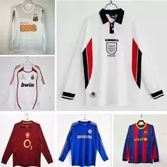Serie A All-League AC Inter Long-Sleeved Retro Jerseys Lazio Retro Football Jerseys Undertake Cross-Border