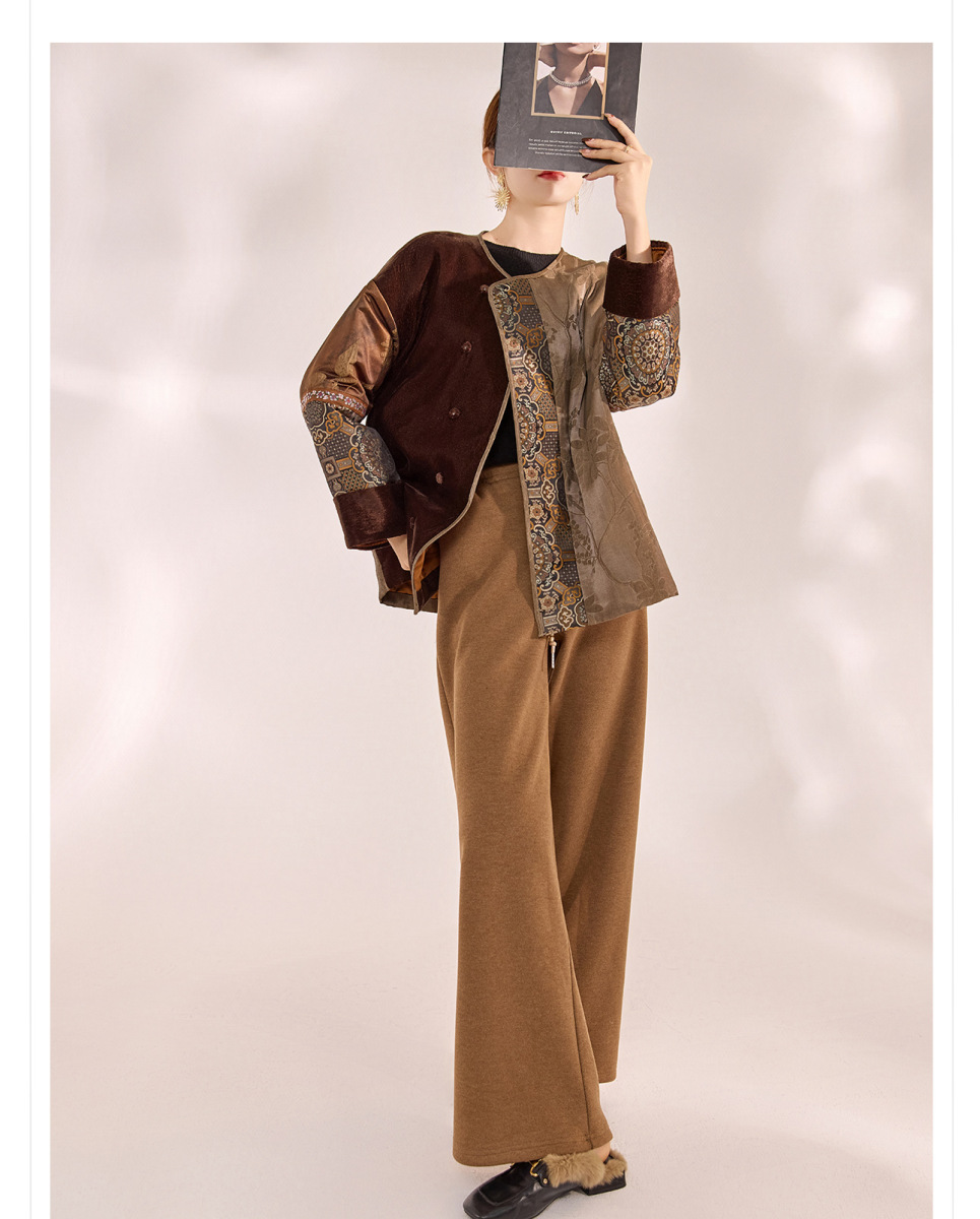 Quần dài nữ ống đứng dáng suông lưng vừa phong cách thanh lịch — Đen cà phê, Màu camel, quả mơ