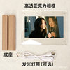 Transparent acrylic photo frame ins photo frame 6 8 inch specimen leaf carving display frame empty frame magnetic belt lamp table