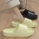 Women's bathroom non-slip home indoor soft bottom Korean style simple thick bottom outdoor home summer slippers men's