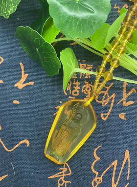 厂家直销地藏菩萨佛像佛牌琉璃吊坠挂件供奉站立挂坠寺庙跑量
