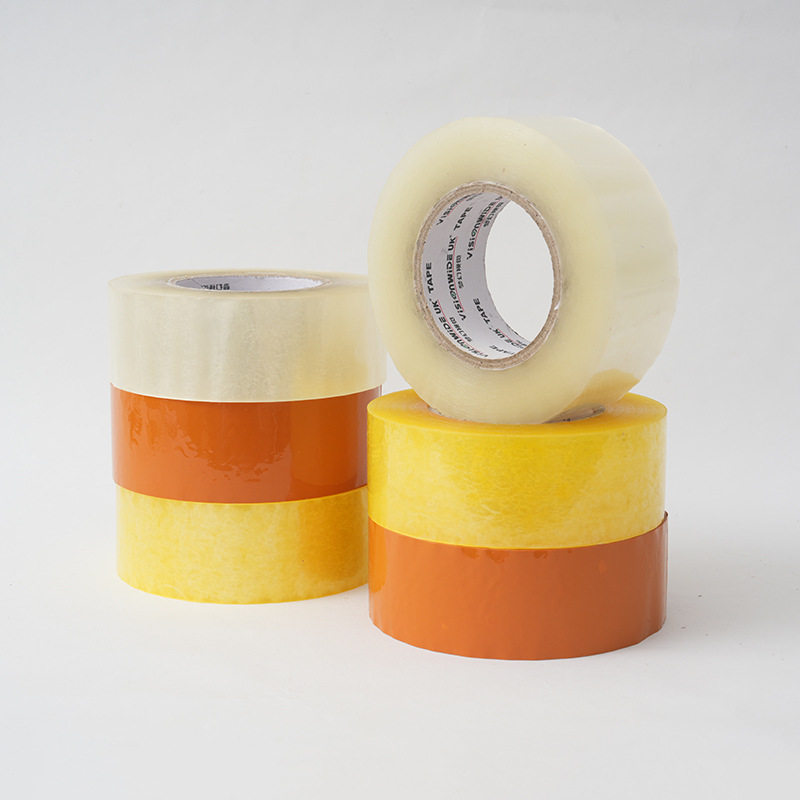Transparent Tape for Express Packaging and Sealing, E-Commerce Sealing Tape, 5cm Wide, Full Box, Thickened Large Roll, High Adhesion 6C