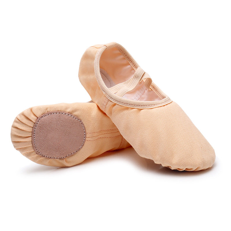 Dance shoes women's soft bottom girls flesh color professional practice shoes adult cat claw shoes Chinese ballet dancing shoes