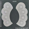 Spot cotton embroidery collar flower hollow perforated cotton false collar lace accessories