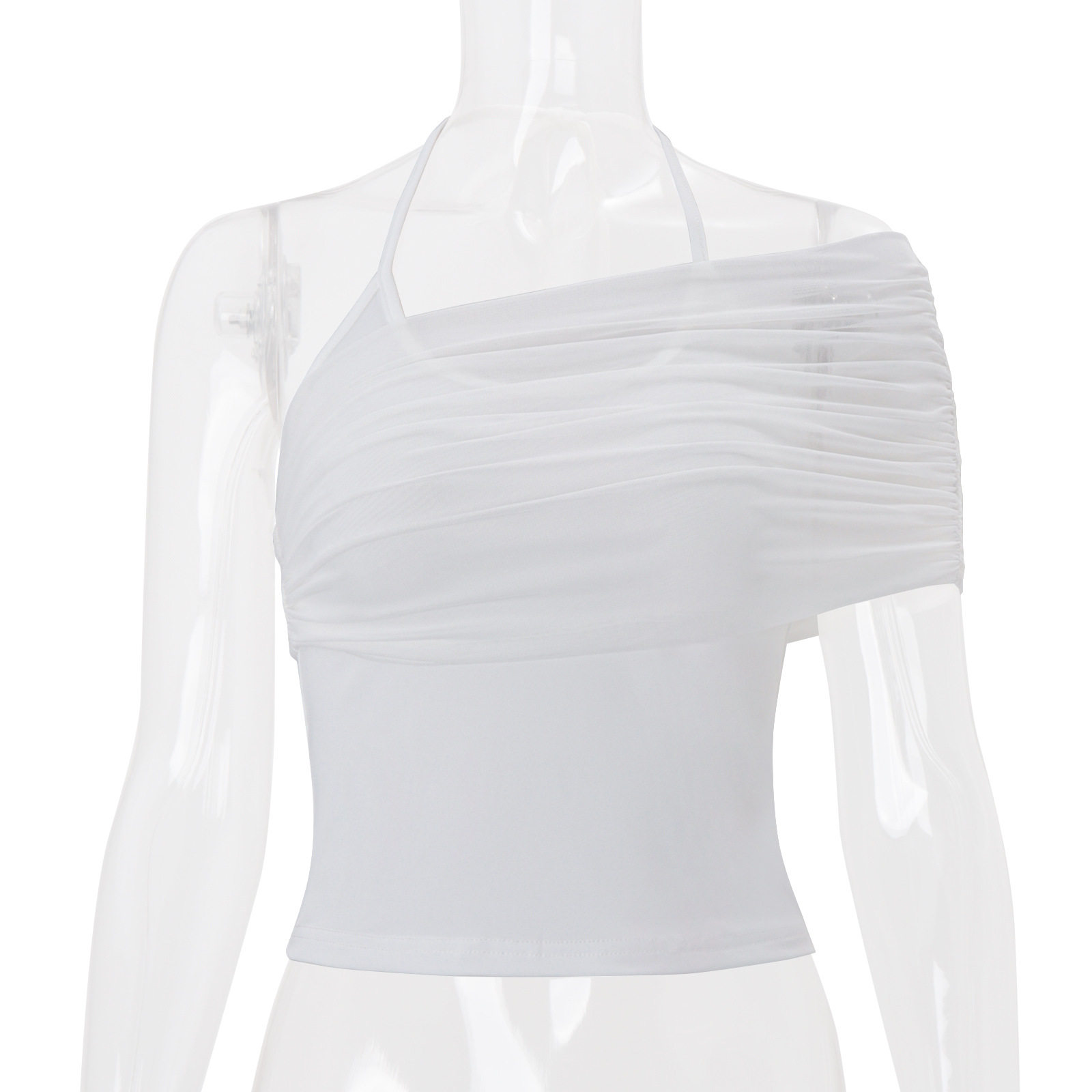 Womens Summer Top Stylish Color Block Design Sheer Mesh Insert Casual Wear Wholesale Available
