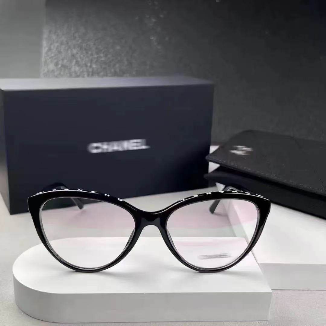 Ch3393 Anti-Blue Light Glasses Frame Cat Eye with Myopia Glasses Lens Women's Color-Changing Glasses Frame Eye Protection Trendy Cool Cat Eye