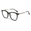 New TR90 Anti-blue Glasses Fashion Internet Popular Plain Glasses Frame Women's 849 Korean Style Artistic Flat Glasses Frame