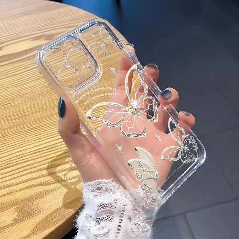 Full Screen Butterfly Design Suitable for Apple 17 Pro Max Phone Case iPhone 16 Girly 14 Pro Cool 15 Shockproof 13