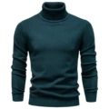 High collar dark green