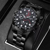 Factory Direct Large Dial Trendy Men's Waterproof Watch Personalized Business Quartz Watch Black Samurai Student Multifunctional