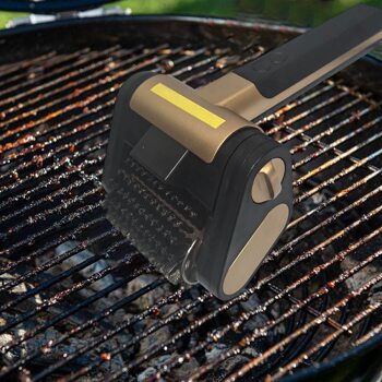 New Barbecue Cleaner Brush Bristle-Free Spinning Grill Brush Brushless Rotating Grill