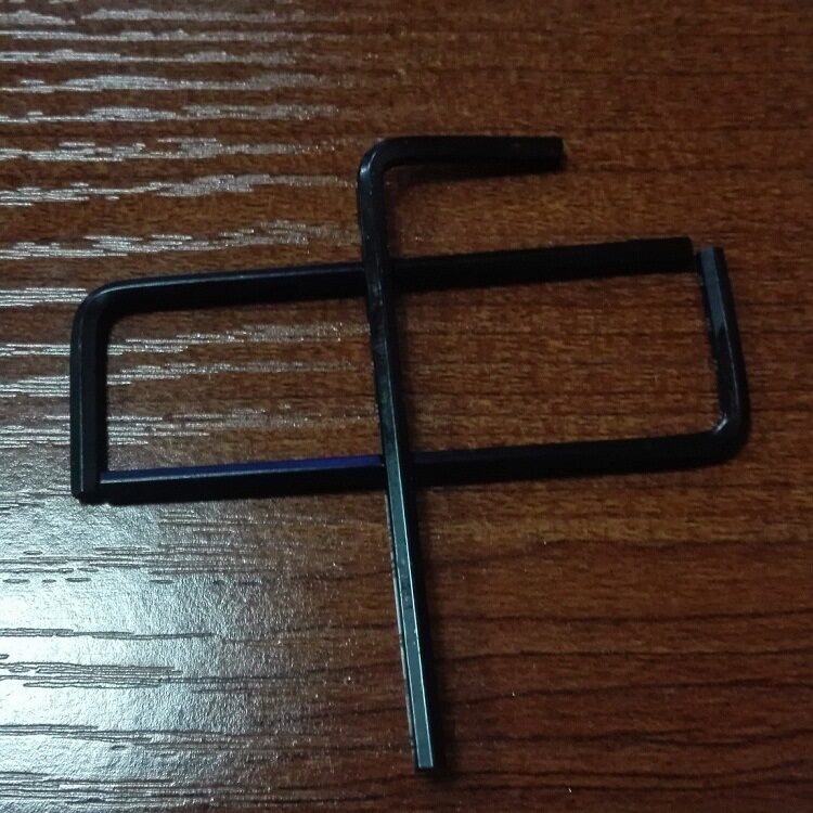 厂家产销小六角扳手紧锭螺丝扳手碳钢淬火L形手动扳手H2.5*18*56