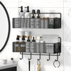 No-Drill Wall-Mounted Storage Rack, Bathroom Wall-Mounted Organizer, Dormitory Bedside Wall Storage Rack