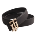 Th gold buckle + black