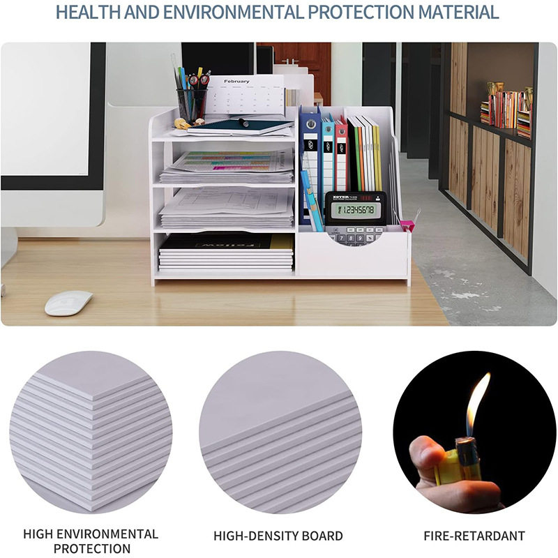 Desktop Storage Rack Office Desk Drawer Organizer Stationery Information Multi-Layer File Rack Storage Cross-Border