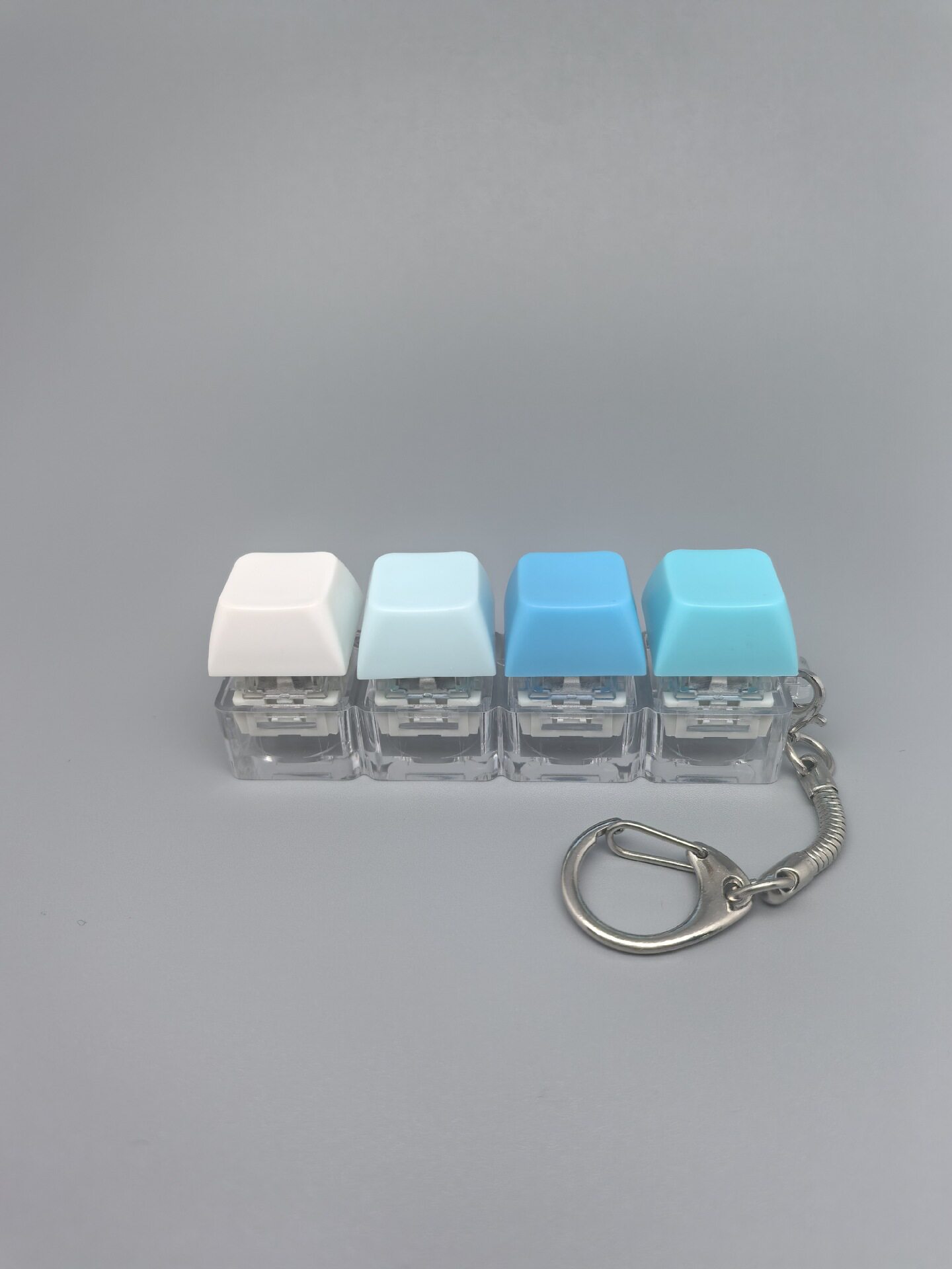 四键马卡龙按键解压玩具钥匙扣键盘办公摸鱼按键解压玩具跨境