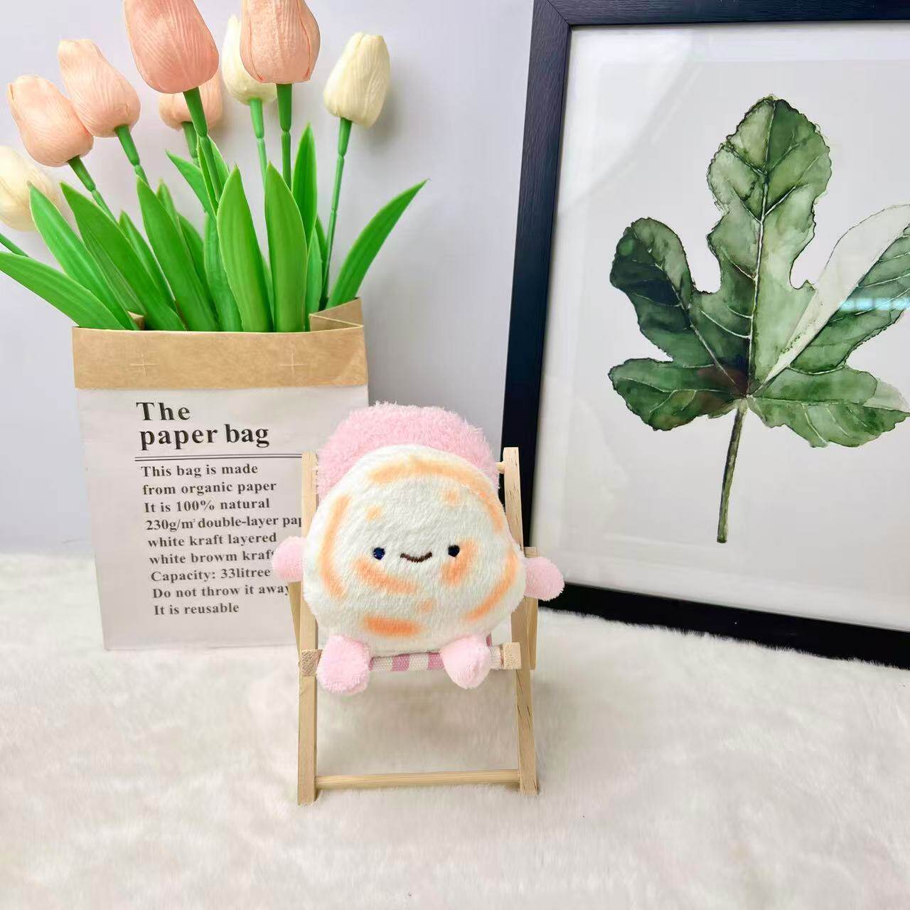 肉夹馍玩偶毛绒玩具陕西西安文创绒可爱馍馍公仔挂件生日礼物女生