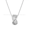 Cross platinum necklace