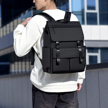 Factory Direct Sales Schoolbags Men's Large-Capacity Travel Backpack Computer Bag Casual College Student Backpack Men's Cross-Border Wholesale