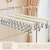 Sock Drying Rack with Multiple Clips, Stainless Steel Clothes Hanger, Household Balcony Drying Rack for Underwear and Panties
