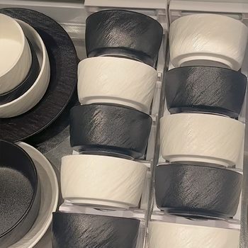 Dish Set for Home Use, Light Luxury with a High-End Feel, Stylish Bowls, Plates, Chopsticks, and Ceramic Tableware, 2025 New Model for Housewarming and Wedding