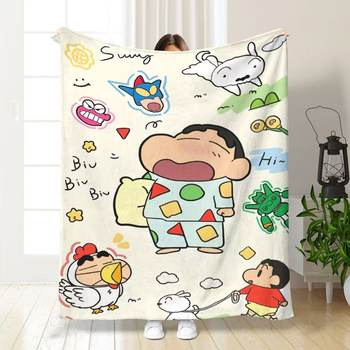 Crayon Small New Blanket Multi-functional Blanket Air Conditioning Blanket Hair-free Home Living Room Thin Bed Household Cute
