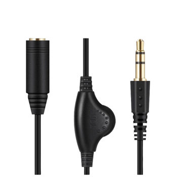 3.5 earphone with tuning extension cable audio with tuning wire control artifact 3.5 male adapter headset lengthened audio cable