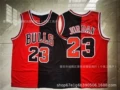 Black and red stitching