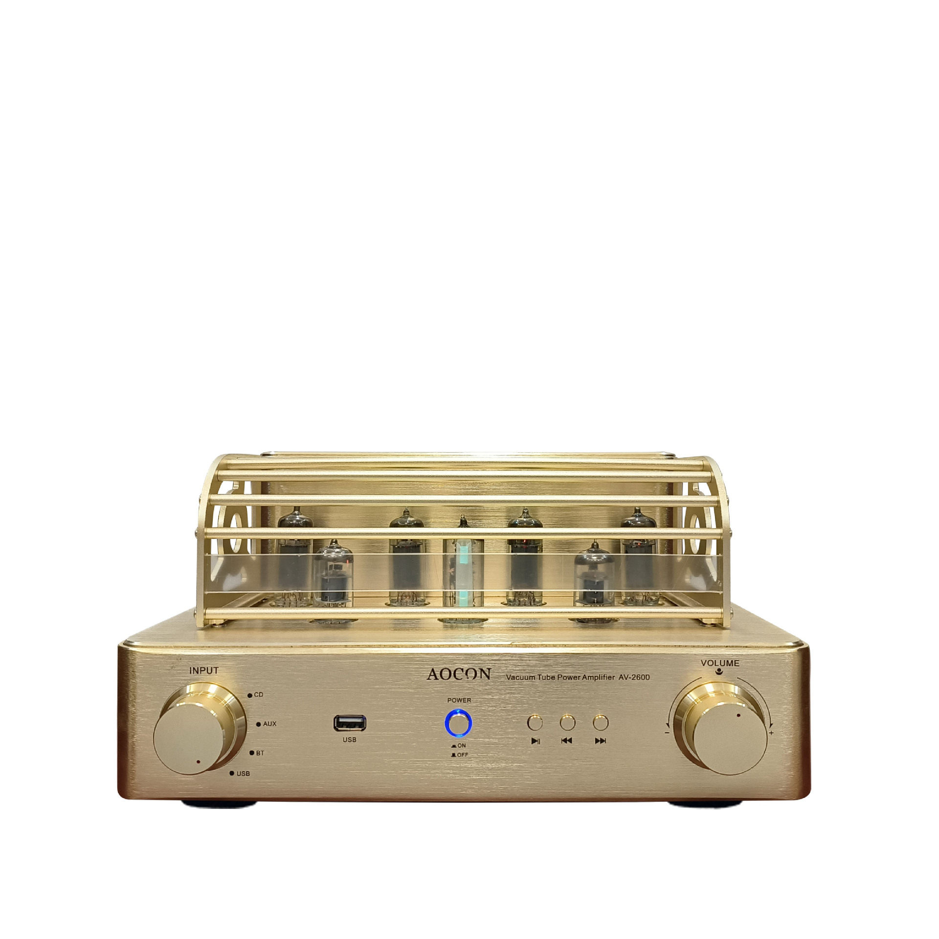 Professional-grade electronic tube pure gallbladder power amplifier fever-grade Bluetooth USB high-end lossless decoding HIFI sound quality