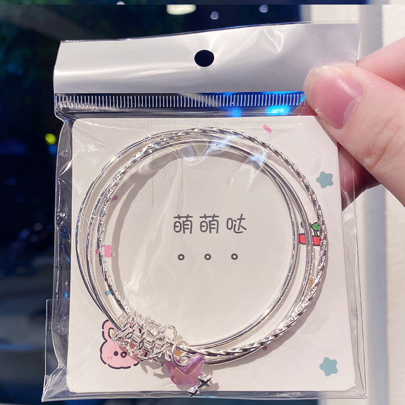 New Stacked Jingle Bracelets Niche Student Jingle Bracelets Bestie Silver Bracelets Hand Jewelry Wholesale Foreign Trade Hot Sales