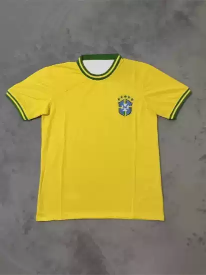 New Men's T-Shirt Brazil Football and Thailand Short Sleeve Sports Training Quick-Dry Top