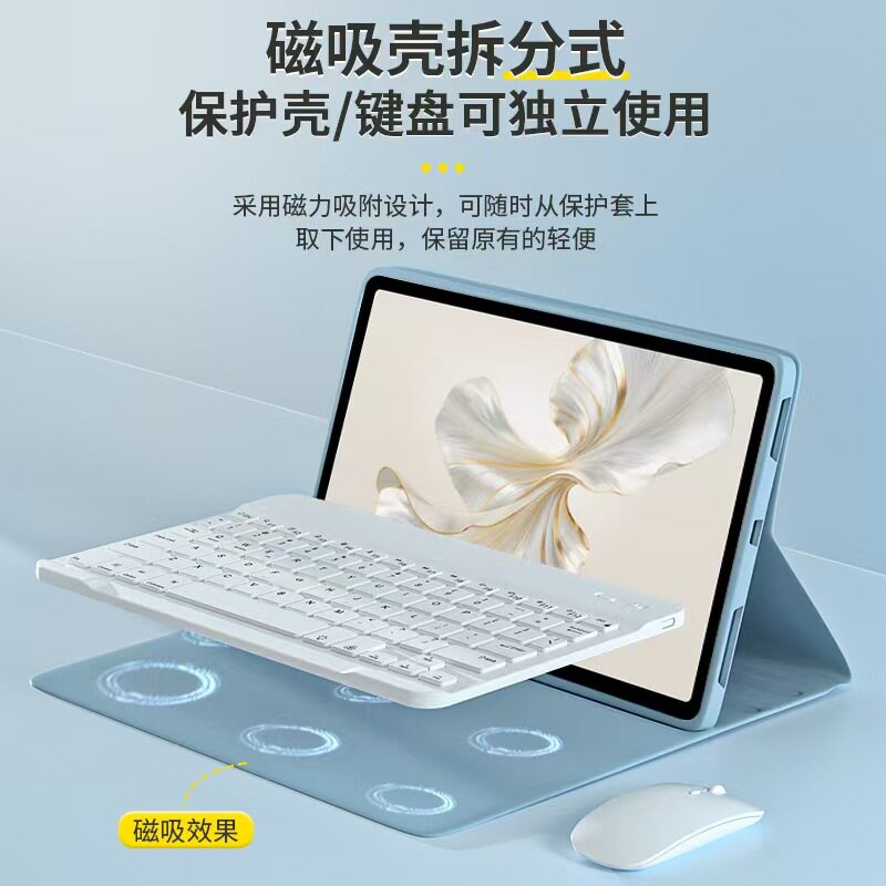 Suitable for iPad 10Th Generation Tablet Protective Case A16 Bluetooth Keyboard 10inch Leather Case Detachable Backlight Pro11 Apple