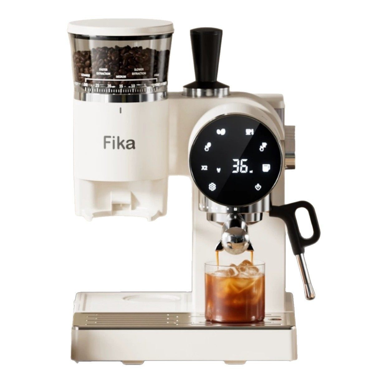 Fika Home Coffee Machine Semi-Automatic Grinding Italian All-In-One Espresso American Style