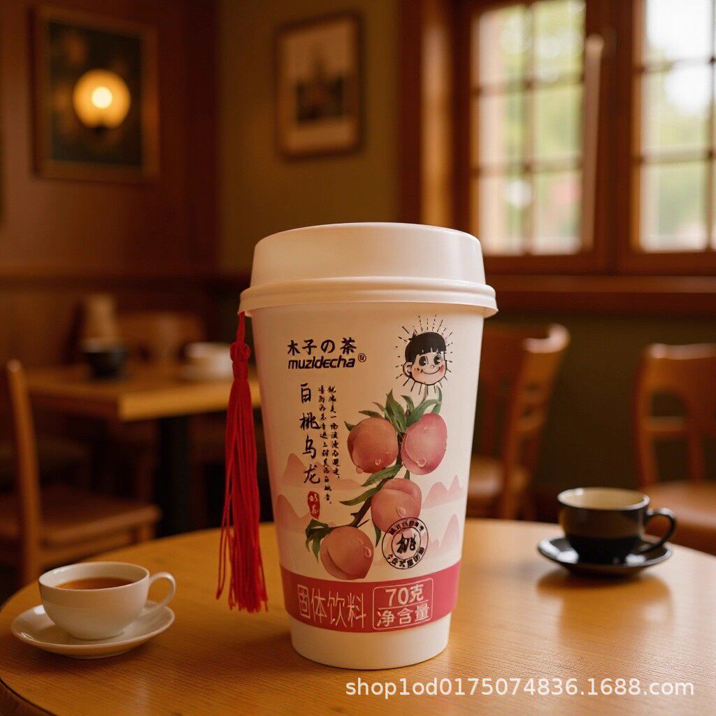 Muzi's Tea Jasmine Jue Xian White Peach Oolong Pu'Er Black Tea Office Instant Milk Tea Drink Afternoon Tea