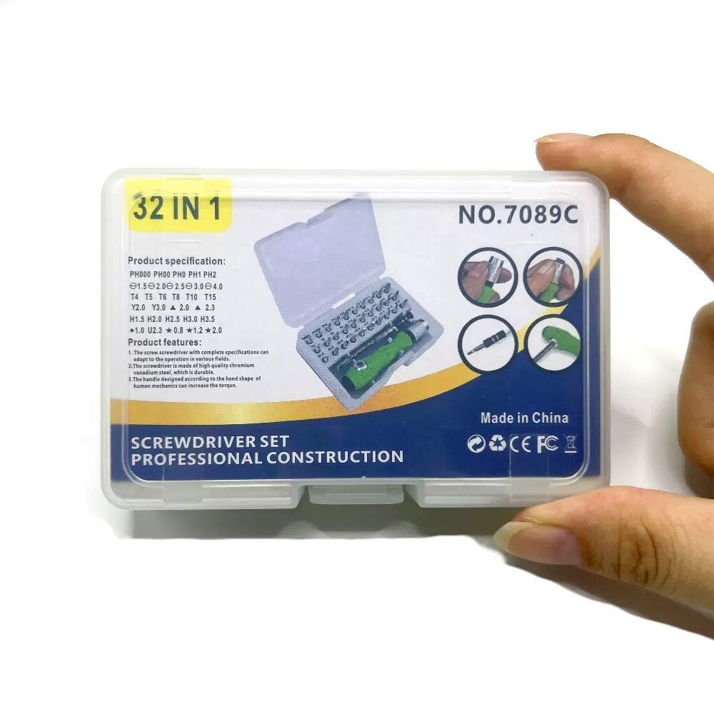 32合一螺丝刀套装手机电脑拆机维修工具一十字批头多用螺丝批