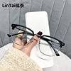 2204 New K9085 Influencer Picks Anti-Blue Light Glasses Men's K-Style Trendy Tr Eyebrow Frame Myopia Glasses Frame