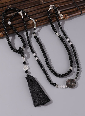 工厂串珠无圆珠链琉璃