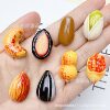 Imitation nut food play creative handmade diy cream resin accessories hole shoes buckle jewelry material wholesale