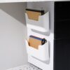 Large Wall-mounted Storage Box Punch-free Bathroom Supplies Arrangement Box Cabinet Door Storage Rack 7095