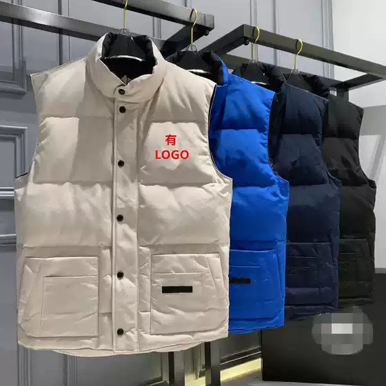 Putian factory goose down vest parent-child warm vest Canadian autumn and winter fashion couple style one-piece delivery
