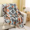 ✅ Bohemian Style Hotel B&B Bedside Blanket Office Nap Blanket Air Conditioning Sofa Cover Blanket Knitted Sofa Blanket