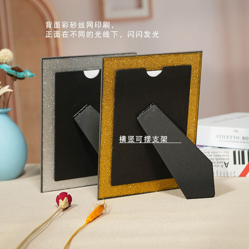 Simple 6-inch glass photo frame 7-inch cross-border explosions photo frame table 6-inch 7-inch decorative crystal photo frame wholesale