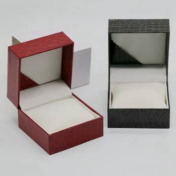 Spot Flip Watch Box Crocodile Pattern Watch Box Packaging Single Watch Storage Collection Display Imitation Leather Watch Box