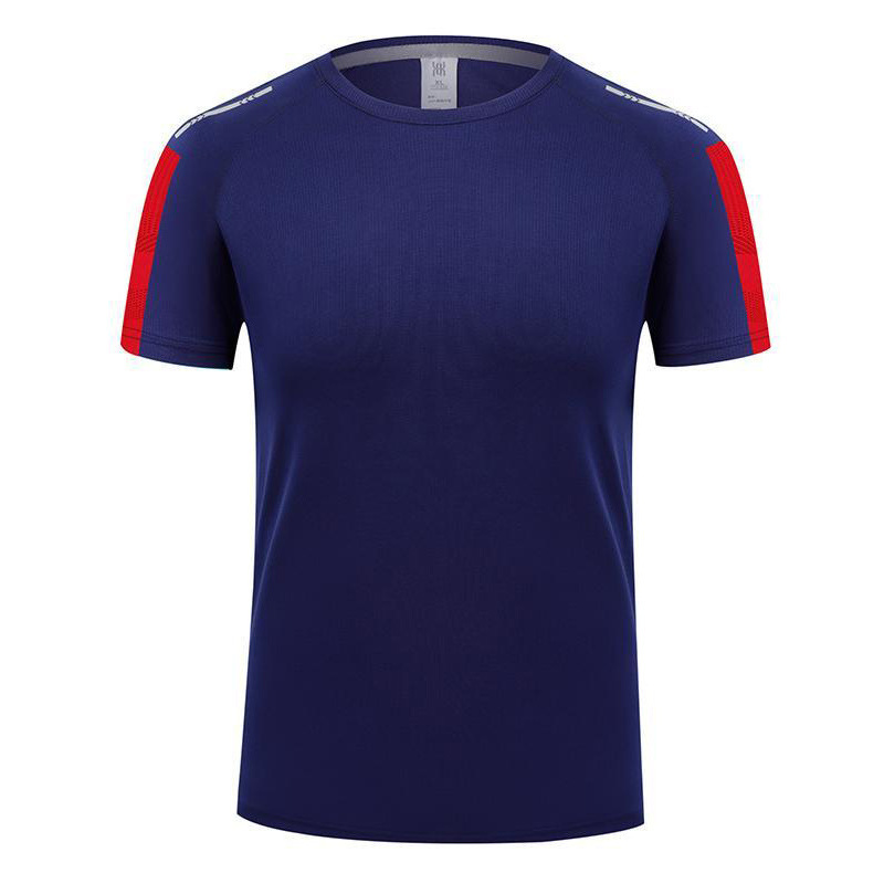 夏高品质圆领薄款透气速干T恤定制 户外运动跑步团建活动服印绣字